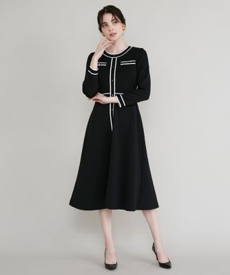 ＜Maglie le cassetto  (Women)＞《Ｍ　Ｍａｇｌｉｅ　ｌｅ　ｃａｓｓｅｔｔｏ》配色ニットワンピース（５１３４１７２２１３）