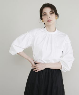 ＜Maglie le cassetto  (Women)＞スタンドカラーフリルブラウス（５１３４１８２００７）