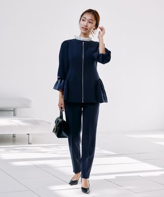 《Ｍ　Ｍａｇｌｉｅ　ｌｅ　ｃａｓｓｅｔｔｏ×吉田理紗》美脚ストレートパンツ（５１４０１６１２０４）