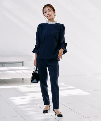 《Ｍ　Ｍａｇｌｉｅ　ｌｅ　ｃａｓｓｅｔｔｏ×吉田理紗》美脚ストレートパンツ（５１４０１６１２０４）