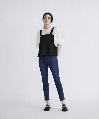 《大きいサイズ》スリムストレートデニム《Ｍａｇｌｉｅ　Ｊｅａｎｓ》（５１４０１６１８１５）