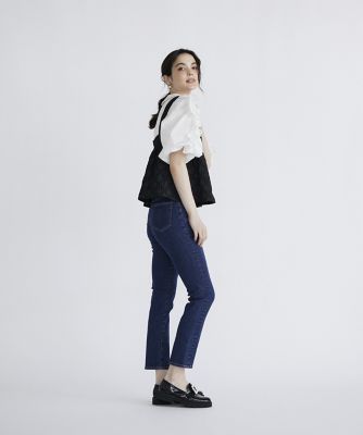 《大きいサイズ》スリムストレートデニム《Ｍａｇｌｉｅ　Ｊｅａｎｓ》（５１４０１６１８１５）