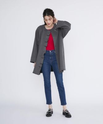 《大きいサイズ》スリムストレートデニム《Ｍａｇｌｉｅ　Ｊｅａｎｓ》（５１４０１６１８１５）