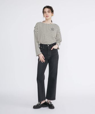 《大きいサイズ》ハイウエストセミワイドジーンズ《Ｍａｇｌｉｅ　Ｊｅａｎｓ》（５１４０１６１８２５）