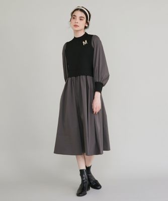 Maglie le cassetto  (Women)/マーリエ ル カセット 《M Maglie le cassetto》ドッキングニットワンピース(5140172203)