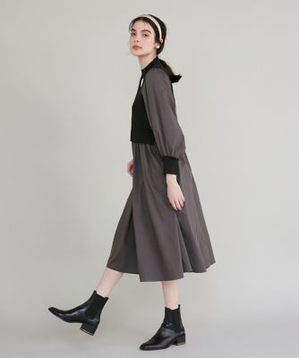 美品✨Maglie le cassetto ドッキングニットワンピース 黒 5 M Maglie le cassetto》ドッキングニットワンピース｜M Maglie