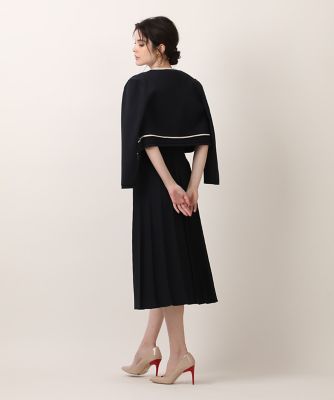 M Maglie le cassetto パール付き ボレロカーデ 黒 レディース