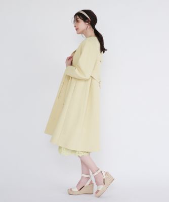 《大きいサイズ》ランタンスリーブノーカラーコート（５１４１１１４８０１）