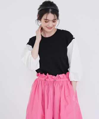 ＜Maglie le cassetto  (Women)＞ブラウスドッキングニット（５１４１１７０００１）