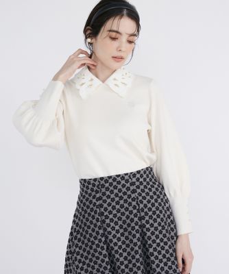 ＜Maglie le cassetto  (Women)＞ロゴ刺繍プルオーバーニット（５１４１１７０００４）