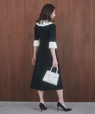 《大きいサイズ》華やかプリーツ今どきモードニットワンピース《Ｍ　Ｍａｇｌｉｅ　ｌｅ　ｃａｓｓｅｔｔｏ×冨張愛》（５１４１１７２８１５）