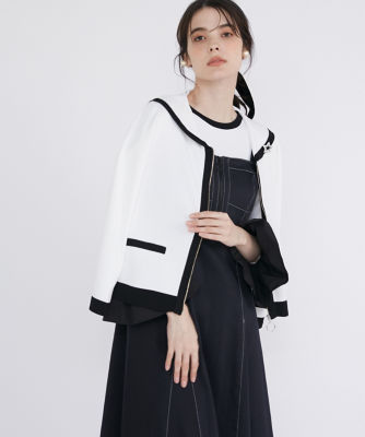 ＜Maglie le cassetto  (Women)＞セーラーカラージップカーディガン（５１４１１７８００８）