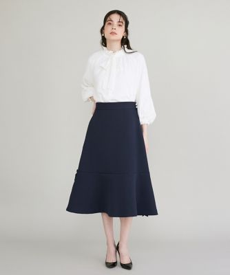 ボウタイギャザーブラウス（5141182011） | Maglie le