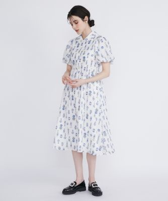 Maglie le cassetto フラワーベースシャツワンピース フラワーベースシャツワンピース（5142121005） | Maglie le