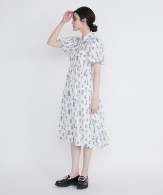 Maglie le cassetto フラワーベースシャツワンピース フラワーベースシャツワンピース（5142121005） | Maglie le