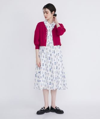 フラワーベースシャツワンピース（5142121005） | Maglie le
