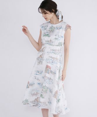 ＜Maglie le cassetto  (Women)＞マリーナ柄ワンピース（５１４２１２１００７）