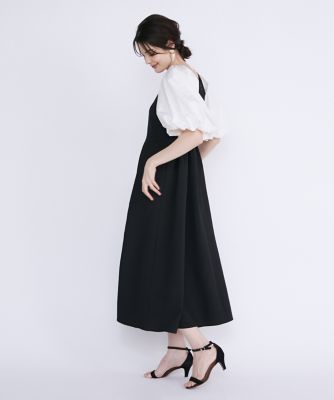 《大きいサイズ》バルーンスリーブワンピース（５１４２１２１８０２）