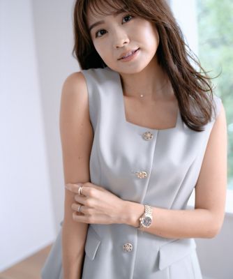 マーリエ ル カセット 11号 曽田茉莉江さんコラボ ツイード ジレ ブラウス Maglie le cassetto×曽田茉莉江 2024 Summer Special