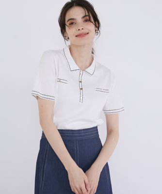＜Maglie le cassetto  (Women)＞ポロ衿ニット（５１４２１７００１３）