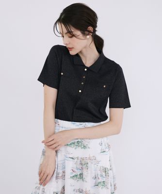 大きいサイズ》ポロ衿ニット（5142170813） | ファッション レディース服まとめ売り