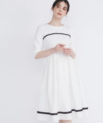 ＜Maglie le cassetto  (Women)＞《Ｍ　Ｍａｇｌｉｅ　ｌｅ　ｃａｓｓｅｔｔｏ》配色ドッキングワンピース（５１４２１７２２１６）