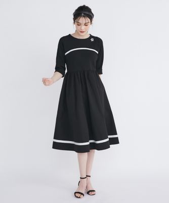 《大きいサイズ》配色ドッキングワンピース《Ｍ　Ｍａｇｌｉｅ　ｌｅ　ｃａｓｓｅｔｔｏ》（５１４２１７２５１６）