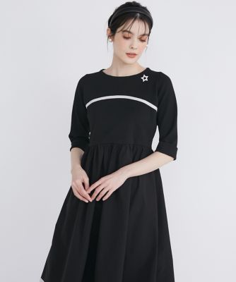 《大きいサイズ》配色ドッキングワンピース《Ｍ　Ｍａｇｌｉｅ　ｌｅ　ｃａｓｓｅｔｔｏ》（５１４２１７２５１６）