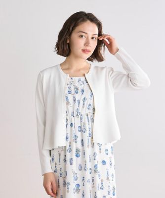 ＜Maglie le cassetto  (Women)＞《Ｍ　Ｍａｇｌｉｅ　ｌｅ　ｃａｓｓｅｔｔｏ》ペプラムカーディガン（５１４２１７８２１１）