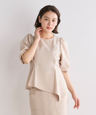 ＜Maglie le cassetto  (Women)＞アシンメトリーヘムブラウス（５１４２１８２００９）