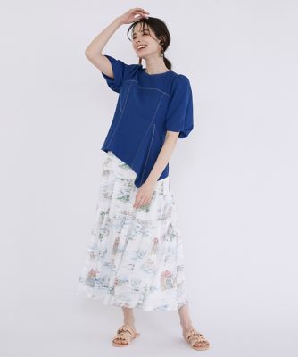 《大きいサイズ》アシンメトリーヘムブラウス（５１４２１８２８０９）