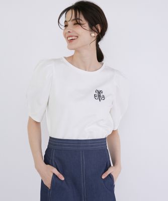 ＜Maglie le cassetto  (Women)＞ロゴ刺繍カットソー（５１４２１９０００２）