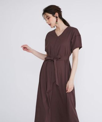 Vネックフレアワンピース（5142192011） | Maglie le