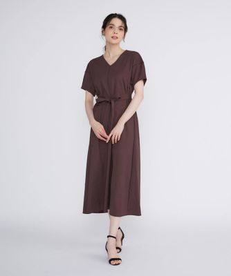 Vネックフレアワンピース（5142192011） | Maglie le
