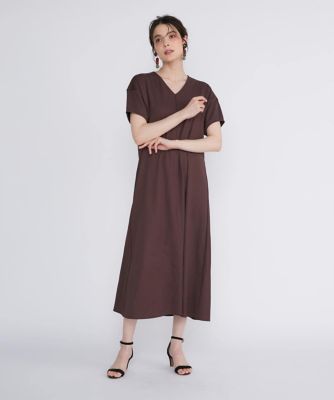 Vネックフレアワンピース（5142192011） | Maglie le