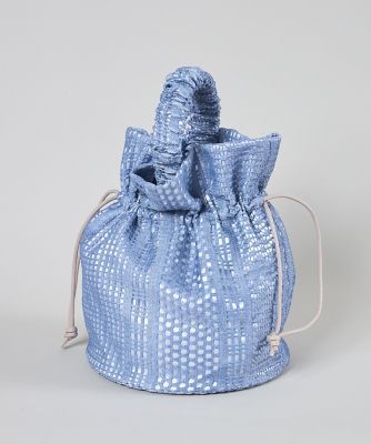 ＜Maglie le cassetto  (Women)＞デニムプリントレース巾着バッグ（５１４２２０１００５）