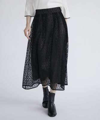 スター刺繍レーススカート（5143152301） | Maglie le