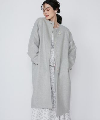 ＜Maglie le cassetto L (Women/大きいサイズ)＞《大きいサイズ》コクーンノーカラーコート（５１４４１１１８０１）