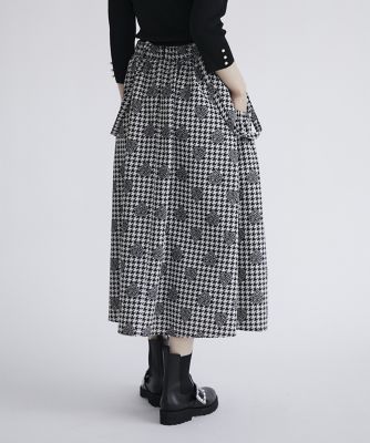 大きいサイズ》千鳥×ハートジャガードスカート（5144152806