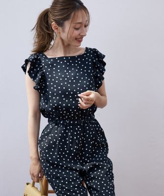 ＜Maglie le cassetto  (Women)＞《Ｍ　Ｍａｇｌｉｅ　ｌｅ　ｃａｓｓｅｔｔｏ×吉田理紗》大人の甘辛サロペット（５１５０１２１２０７）