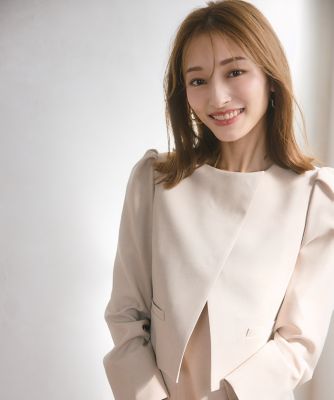 《Ｍ　Ｍａｇｌｉｅ　ｌｅ　ｃａｓｓｅｔｔｏ×吉田理紗》アシメショートジャケット（５１５０１４１２０５）