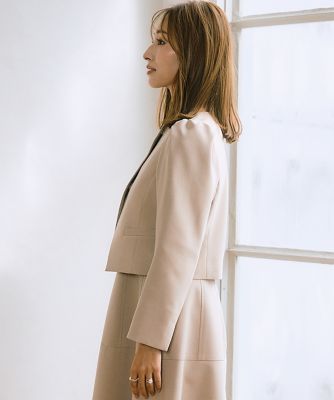 《Ｍ　Ｍａｇｌｉｅ　ｌｅ　ｃａｓｓｅｔｔｏ×吉田理紗》アシメショートジャケット（５１５０１４１２０５）