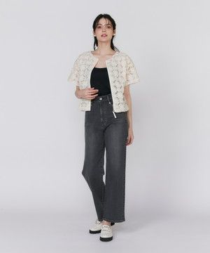 《大きいサイズ》カーヴィーラインジーンズ《Ｍａｇｌｉｅ　Ｊｅａｎｓ》（５１５０１６１８０２）