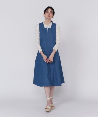 《大きいサイズ》デニムワンピース（５１５１１２１８０１）