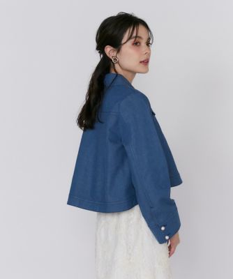 《大きいサイズ》パールボタンＧジャン（５１５１１４４８０１）
