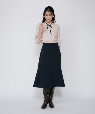 M Maglie le cassetto》リボンディテールフレア