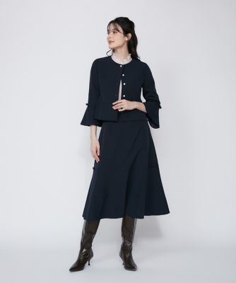 M Maglie le cassetto》リボンディテールフレア