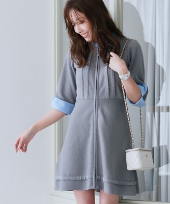 《Ｍ　Ｍａｇｌｉｅ　ｌｅ　ｃａｓｓｅｔｔｏ×冨張愛》“纏うだけで叶う”　品格ドッキングミニワンピース（５１５１１７２２１５）