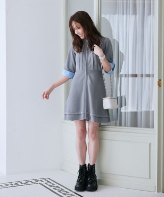 《Ｍ　Ｍａｇｌｉｅ　ｌｅ　ｃａｓｓｅｔｔｏ×冨張愛》“纏うだけで叶う”　品格ドッキングミニワンピース（５１５１１７２２１５）