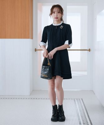 《Ｍ　Ｍａｇｌｉｅ　ｌｅ　ｃａｓｓｅｔｔｏ×冨張愛》“纏うだけで叶う”　品格ドッキングミニワンピース（５１５１１７２２１５）